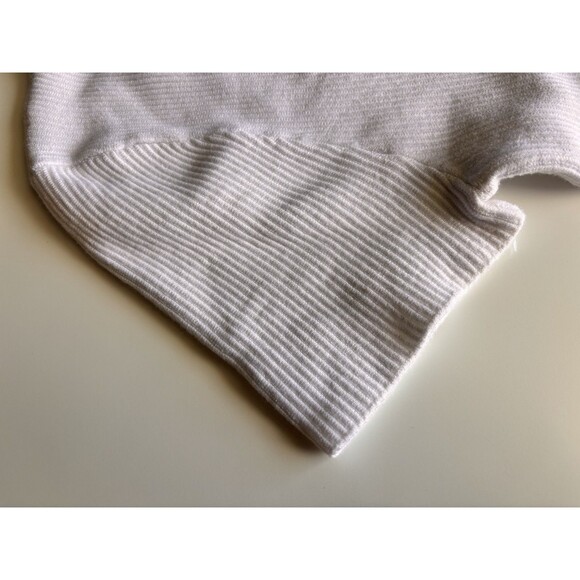 Abercrombie & Fitch Short Sleeve Squareneck Ribbed Top Women's Medium White, New - Picture 6 of 8